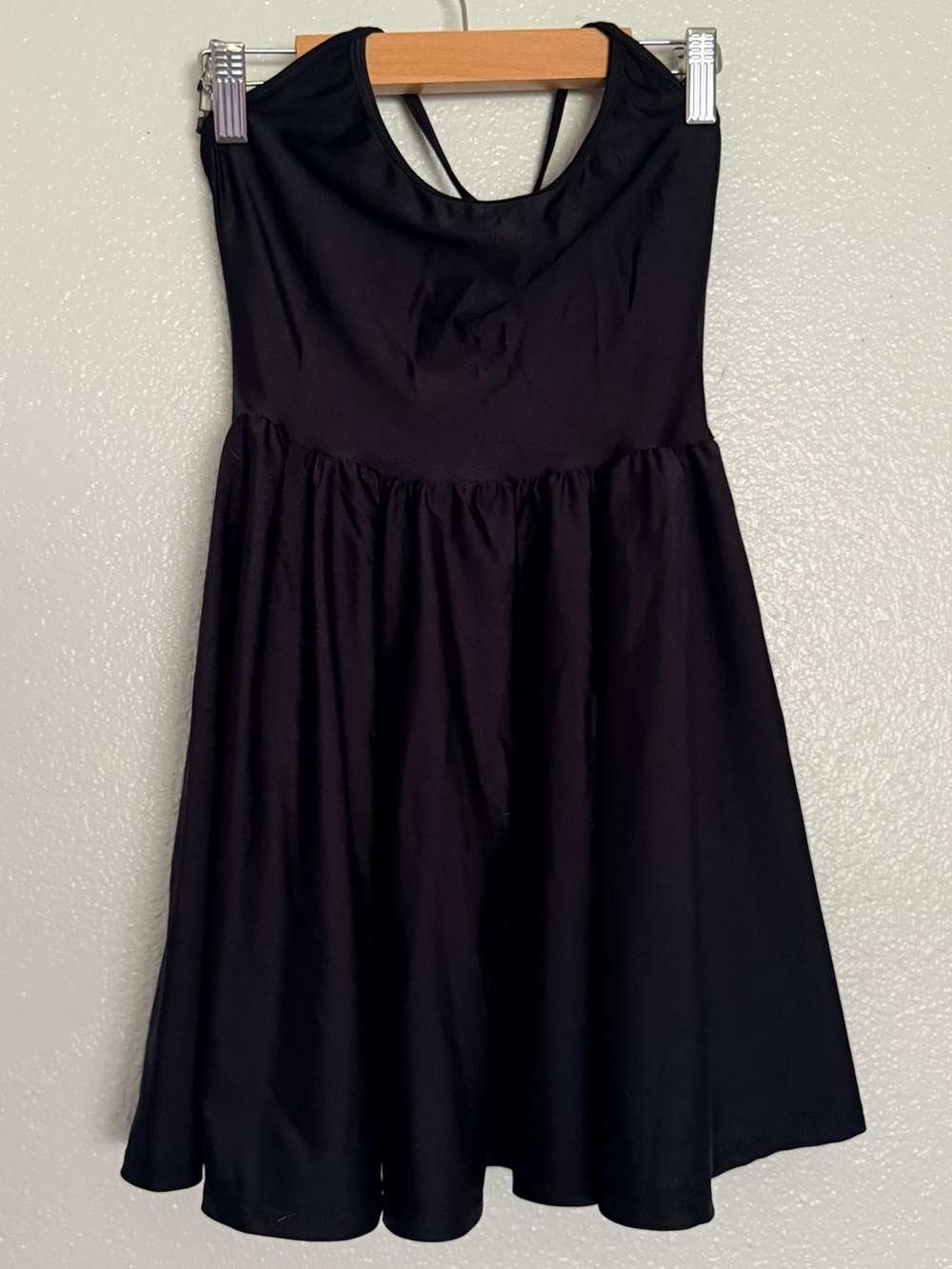American Apparel Black Disco Dress size Small - Skater Circle Dress Spandex